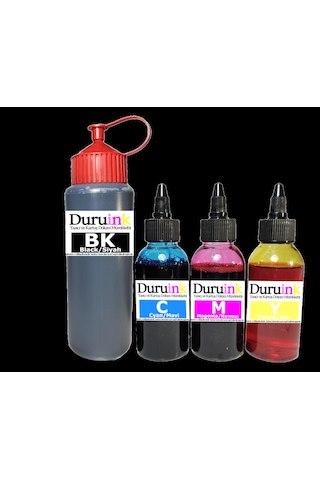 Duruınk Hp Deskjet 4200 4278 653 Kartuş Dolum Seti 500ml Siyah+3x100ml