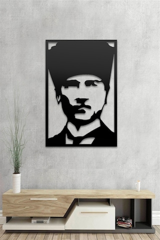 Kalpaklı Atatürk - Metal Tablo