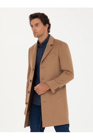 Cacharel Erkek Camel Palto 50270706-vr015 Kahverengi