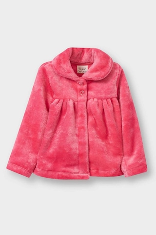Defacto Kız Bebek Bebe Yaka Düğmeli Pelüş Hırka E8772a525aubr80 Pembe