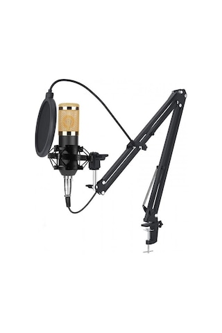 Kondenser Mikrofon 3.5mm Jak Girişli Kondenser Mikrofon 6 Parça Set
