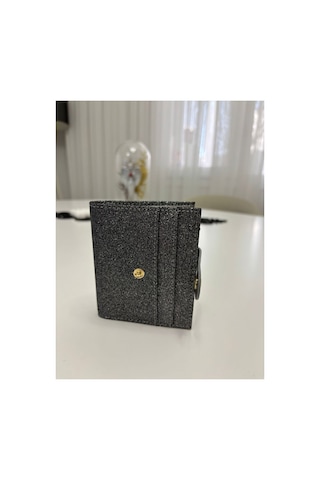 Store Kadın Mini Simli Cüzdan Gri