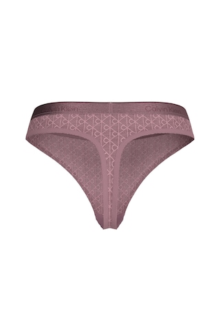 Calvin Klein Kadın Logo Detaylı Pembe Tanga-14671