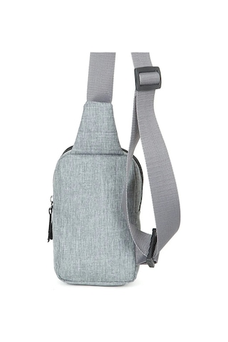 Bizoon Np261 Unisex Keten Kumaş Telefon Bölmeli Çapraz Askılı Omuz Çantası, Günlük Spor 001