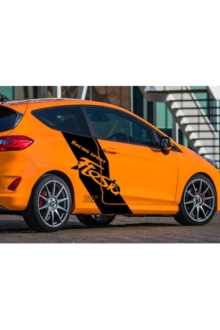 Ford Fiesta Yazılı Desenli Yan Kapı Sticker Etiket Modeli