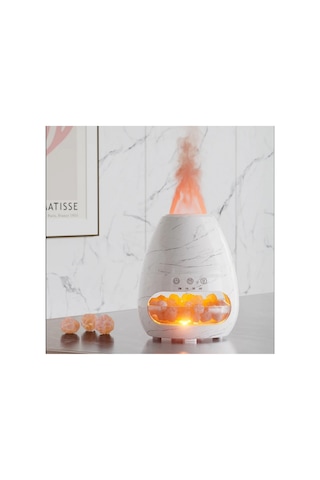 3d Alev Görünümlü Oda Hava Nemlendirici Himalaya Tuzlu Humidifier Buhar Makinesi