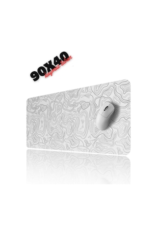 Miaxtreme White Contour Speed Hızlı Yüzey Kaymaz Taban Gaming Oyuncu Mouse Pad 2