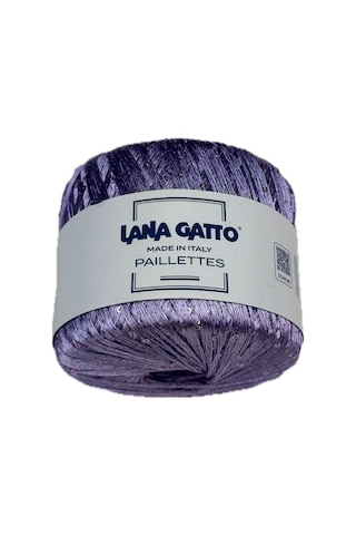 Lana Gatto Paillettes Örgü İpi 6'lı Set 6 X 25 Gr Mikro Payetli Polyester Lila