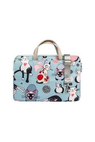 Prestigegoods Pamukkale Çizgi Film Çapraz Dizüstü Çanta - Nefes Alabilir, Su Geçirmez Çok Renkli