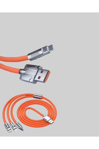 120w Şarj Kablosu, 1.2m Dolaşmaya Dayanıklı Çinko Alaşımlı Usb 0