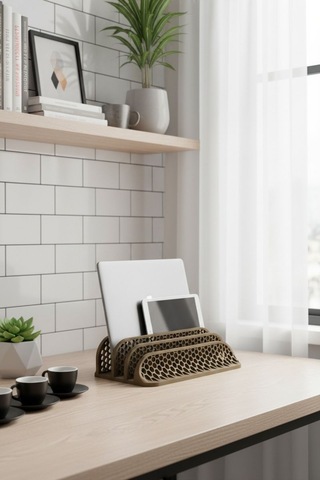 Laptop Ve Tablet Standı Kahverengi