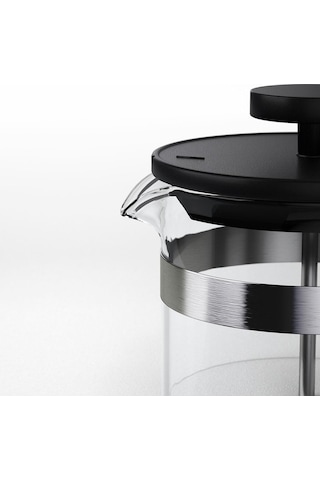 French Press, Paslanmaz Çelik-siyah, 1 Lt Çok Renkli