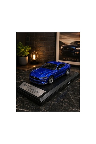 1:26 Ölçek Ford Mustang Gt 2018 Diecast Model Araba Ford Mustang Kapıları Açılır Özel Standlı