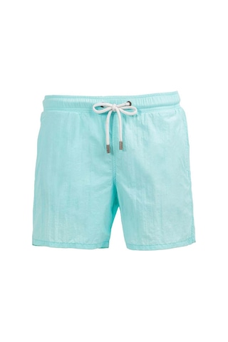 Mint Su İtici Özellikli Naylon Kumaş Düz Renk Basic Erkek Plaj Deniz Şort Mayo - 540-mint 001