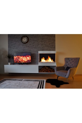 Blueflame Wallfıre 90 Bacasız Şömine