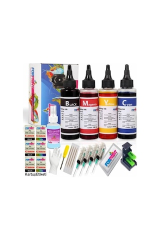 Yazıcı Mürekkebi Canon Pg- 46 Cl-56 Kartuş Dolum Seti 4X100 ML E414