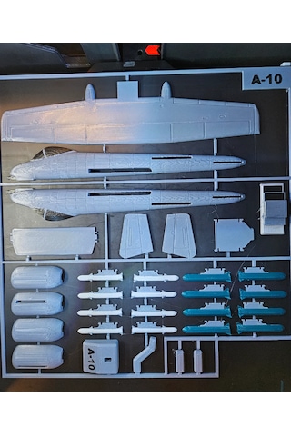 A10 Warthog Uçak Maket Kiti Kurulabilir Jet Uçağı Oyuncak Seti