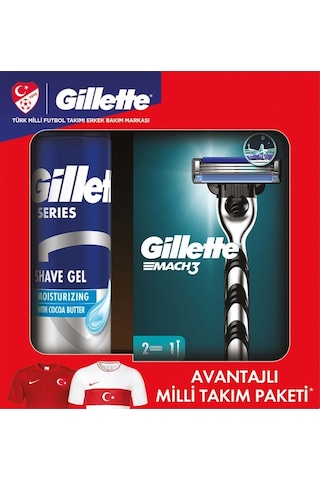 Gillette Mach 3 Tıraş Bıçağı + Tıraş Jeli 200 ML