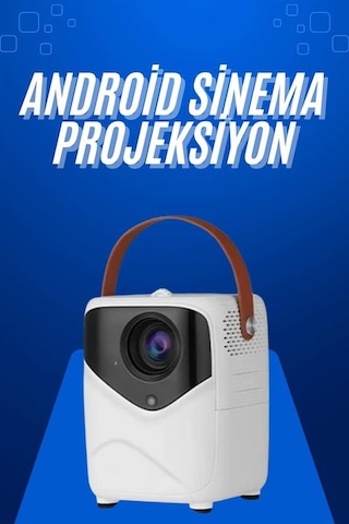 Hd Ayaklı Portatif Projeksiyon Cihazı Android İşlemcili Sinema Projektörü Diğer