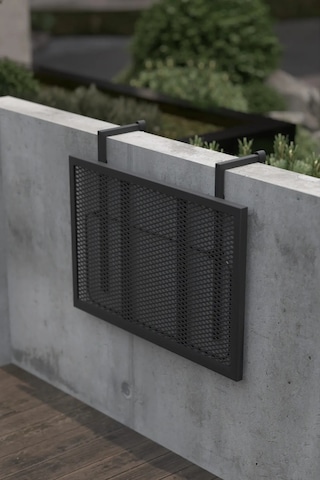 Retodesign Metal Katlanır Balkon Masası -askılı Katlanır Masa 500 Siyah