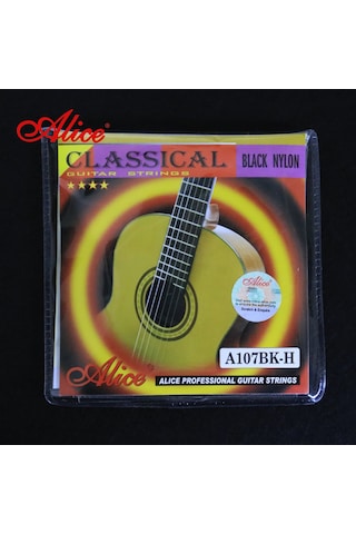 Alice A-107Bk-H Siyah Misinalı Klasik Gitar Tel Seti