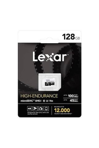 Lexar High Endurance 128 GB MicroSDHC 100 MB V30 4K Hafıza Kartı
