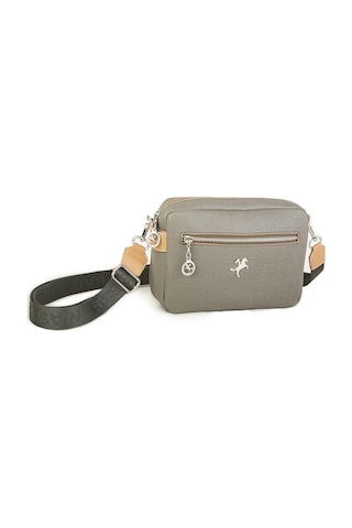 Nas Bag Kadın Çapraz Çanta Mini Cüzdanlı Ayarlanabilir Askılı Yeşil Camel Gofraj Yeşil