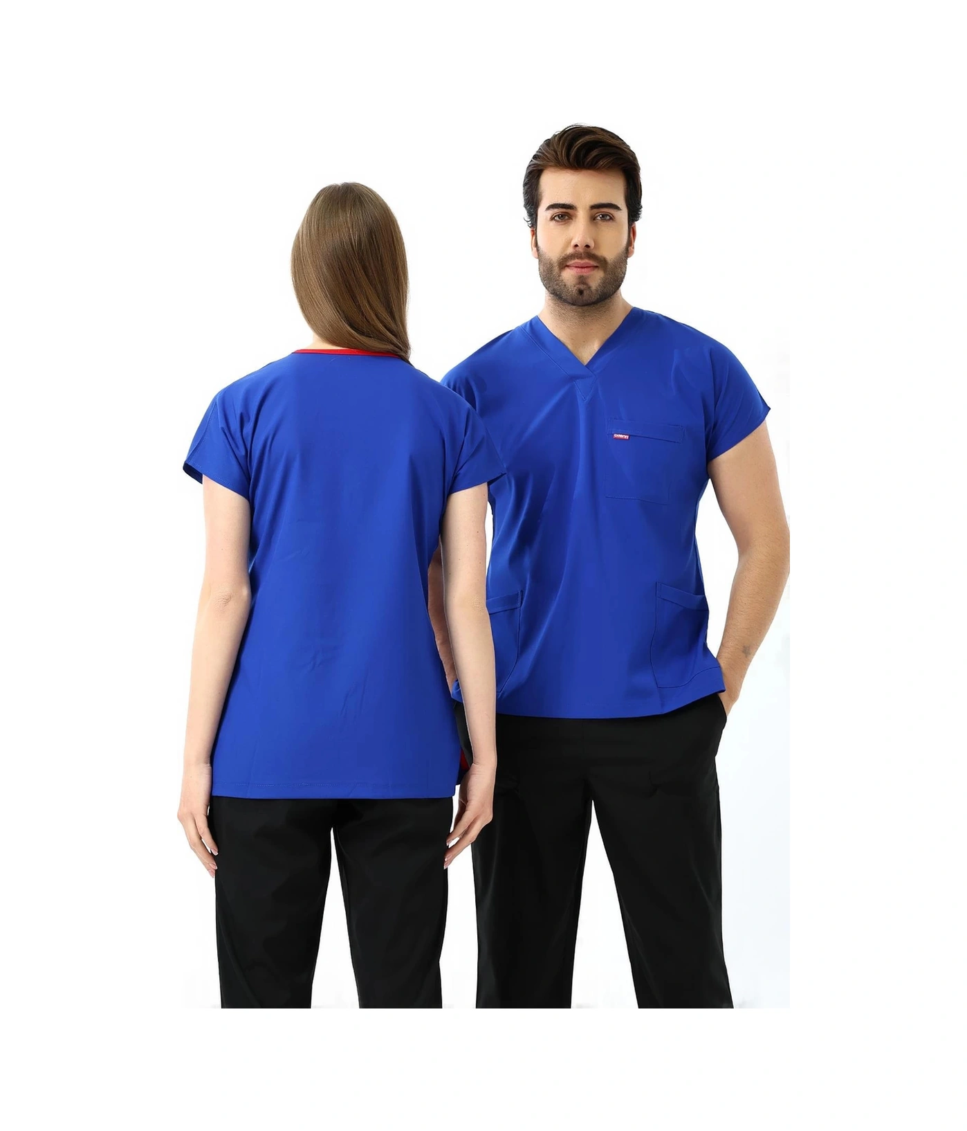 Bflex Unisex Likralı Yarasa Kol Tek Üst - 6411 Saks Mavi Soft 6411 Saks Mavi Soft