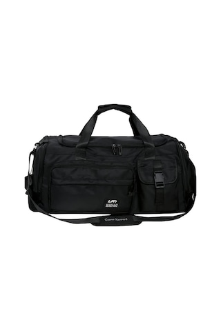 Sandwich Motion003 Siyah Erkek Spor Çantası Omuz Askılı Büyük Kapasiteli Çapraz Bag Gym Seyahat Siyah