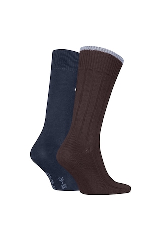 Tommy Hilfiger Th Men Sock 2p Struc Erkek Kahverengi Çorap - S701236317 Kahverengi