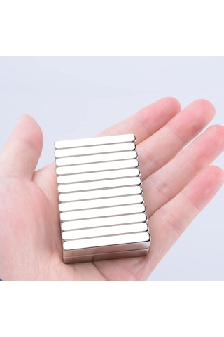 40x10x5 Mm Neodyum Dikdörtgen Süper Güçlü Mıknatıs - 5 Adet