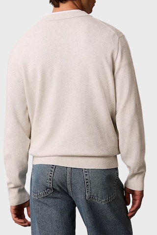 Calvin Klein % 100 Pamuk Relaxed Fit Bisiklet Yaka Kazak Lv04rh320gp74 Erkek Kazak Lv04rh320g P74 Açık Gri Melanj