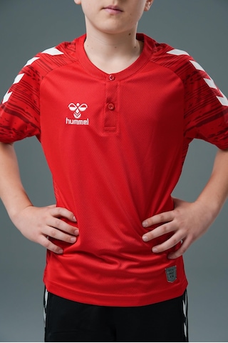 Hummel Line Kamp Tişört Kırmızı Çocuk