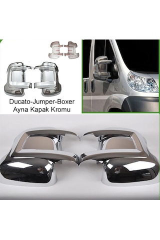 Fiat Ducato 2006-2024 Ayna Kapağı Abs Krom 2 Parça