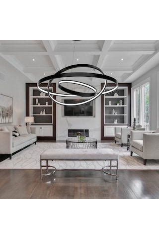 Saturn Modern Led Avize Sarkıt Linear Aydınlatma