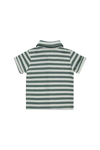 Civil Baby Çizgili 6-18 Ay Gömlek - Yeşil