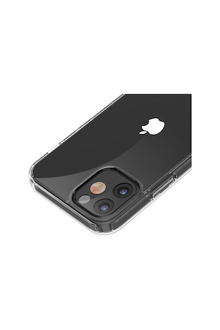 Logis iPhone Uyumlu 12 6.1" Şeffaf Kılıf Silikon Koruma