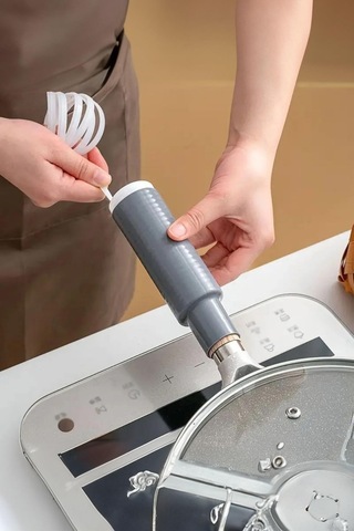 Silikon Saplı Pratik Mutfak Gereci Kaplama Uçlu Çok Amaçlı 14 Cm Sarı
