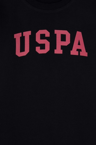 U.S. Polo Assn. Erkek Çocuk Siyah Bisiklet Yaka Basic Sweatshirt 50313830-VR046