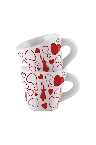 Bialetti Y0tz022 Set 2 Tazzine Espresso Cuore T099-y0tz022 Bialetti