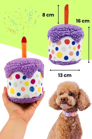 Havhav Peluş Pasta Köpek  Oyuncağı