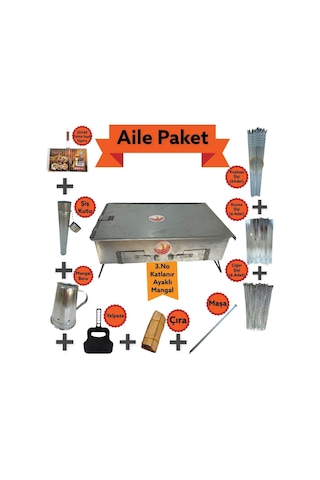 Gaziantep'ten Mangal Paketleri Aile Paket -187 Inox