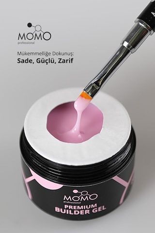 Momo Professional Premium Builder Gel Protez Tırnak Jeli No.06 Pembe 10 gr