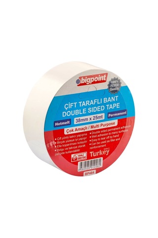 Bigpoint Çift Taraflı Bant 38 Mm X 25 M