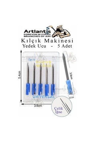 Kılçık Makinesi İğnesi İnce Uçlu 5 Li 1 Paket Değiştirilebilir Çelik Uçlu Kılçık Tabancası Yedeği Etiketleme İğnesi