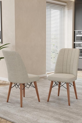 80x170cm Mutfak Masası Takımı 4 Kişilik Açılır Masa Sandalye Takımı - Beyaz Masa- Krem Çok Renkli