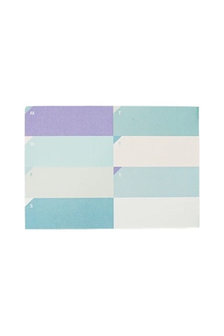 Pansy Daisy Paperways Palette Mini Haftalık Planlayıcı - Water Lilies Monet - Mini Haftalık Planlayıcı Açık Mavi