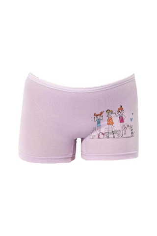 12 Adet Kota Kız Çocuk Baskılı Boxer Karışık Renk 3409