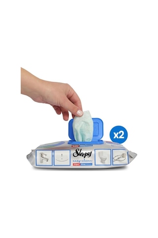 Sleepy Easy Clean Süper Kireç Sökücü Yüzey Temizlik Havlusu&mendili 2x30 60 Yaprak Beyaz