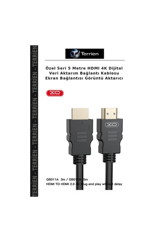 Özel Seri 5 Metre Hdmı 4k Dijital Veri Aktarım Bağlantı Kablosu Ekran Bağlantısı Görüntü Aktarıcı
